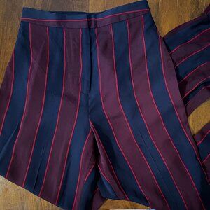 EXPRESS Wide Leg High Rise Striped Dress Pants Size 0R